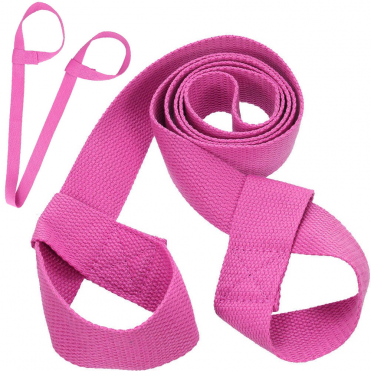 Ремень-стяжка для йога ковриков и валиков (розовый) 10018522